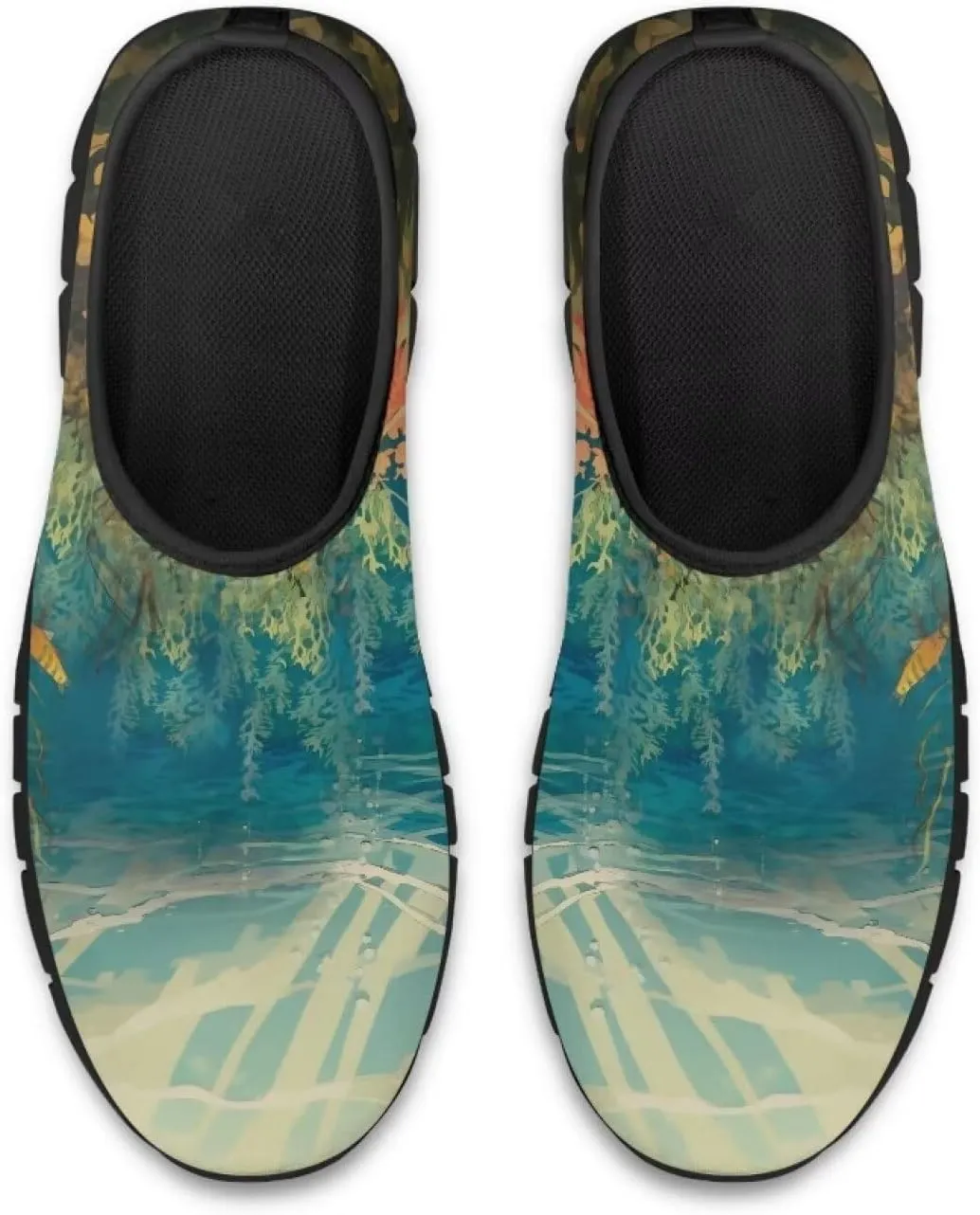Slip On Tennis Shoes Women Casual Women's Flats Size 5.5-11.5 Black
