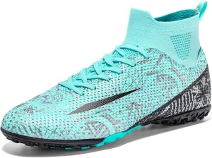 Soccer Cleats Mens Womens Turf Soccer Shoes Indoor Unisex AG TF Football Boots Adult Youth Wide Training Shoes Outdoor