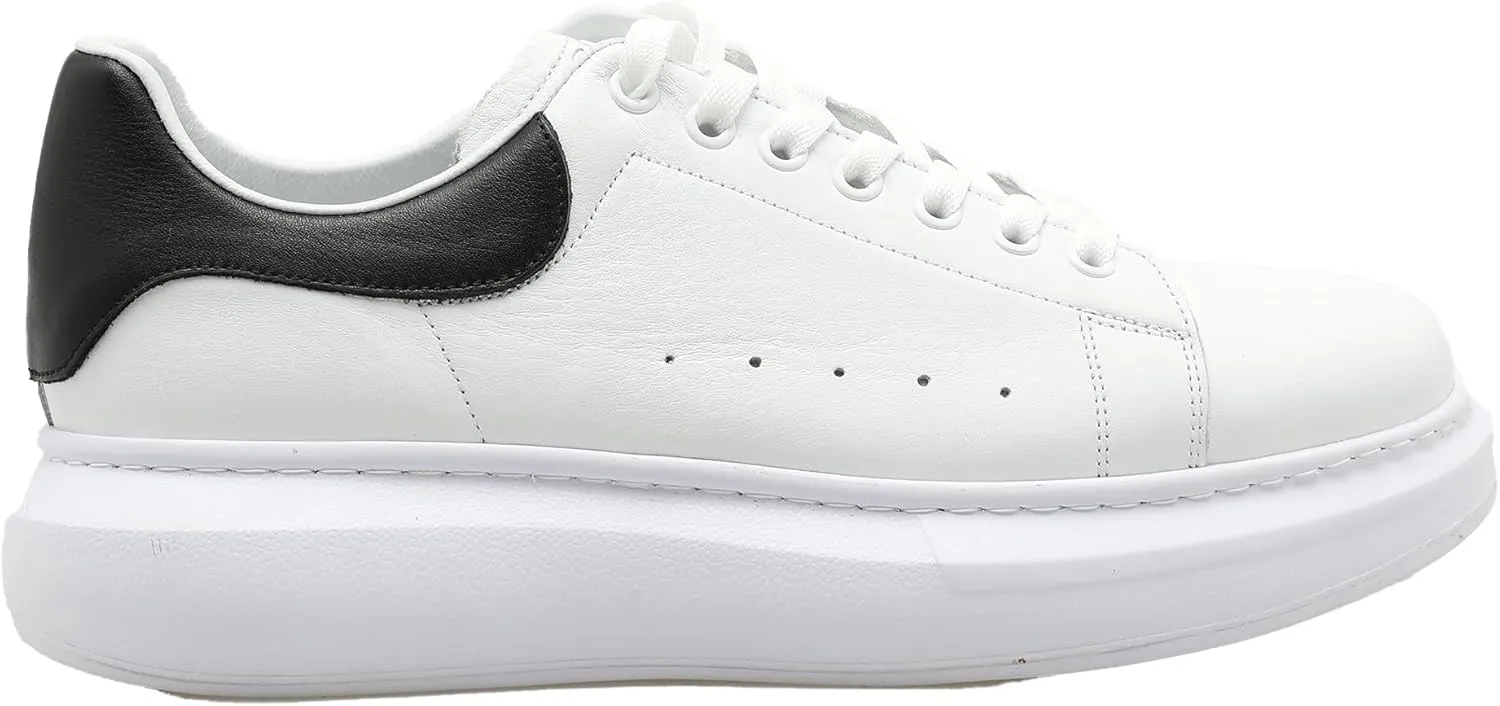 SOLL Queen II Men's Casual Sneakers | Genuine Leather Perforated Oversizded Thick Sole Shoes