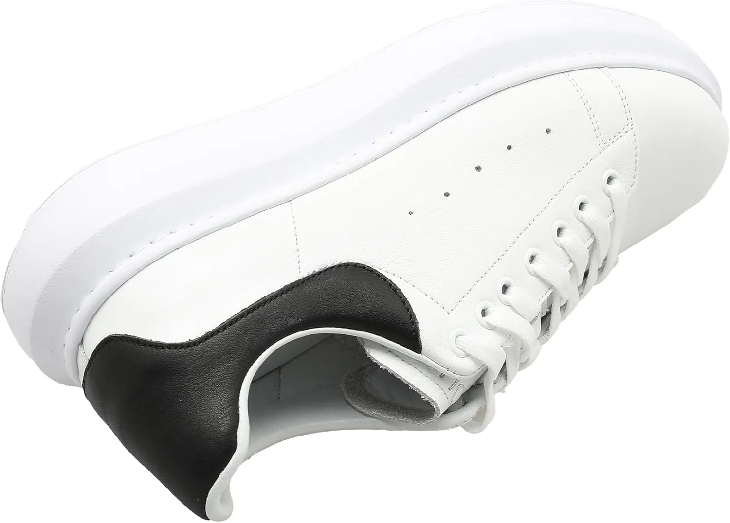 SOLL Queen II Men's Casual Sneakers | Genuine Leather Perforated Oversizded Thick Sole Shoes
