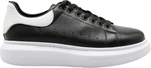 SOLL Queen II Men's Casual Sneakers | Genuine Leather Perforated Oversizded Thick Sole Shoes
