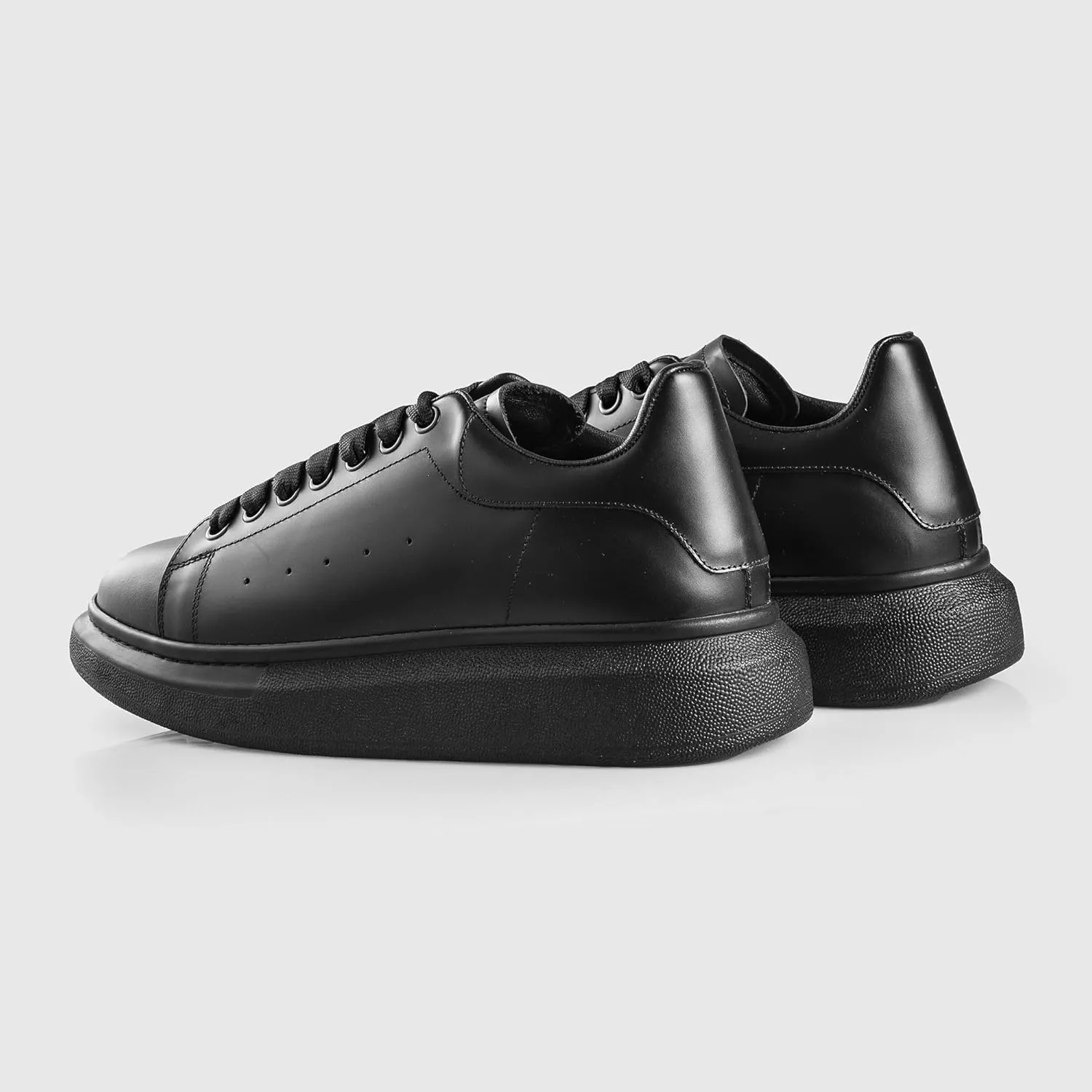 SOLL Queen Men's Sneakers | Leather Perforated Oversized Thick Sole