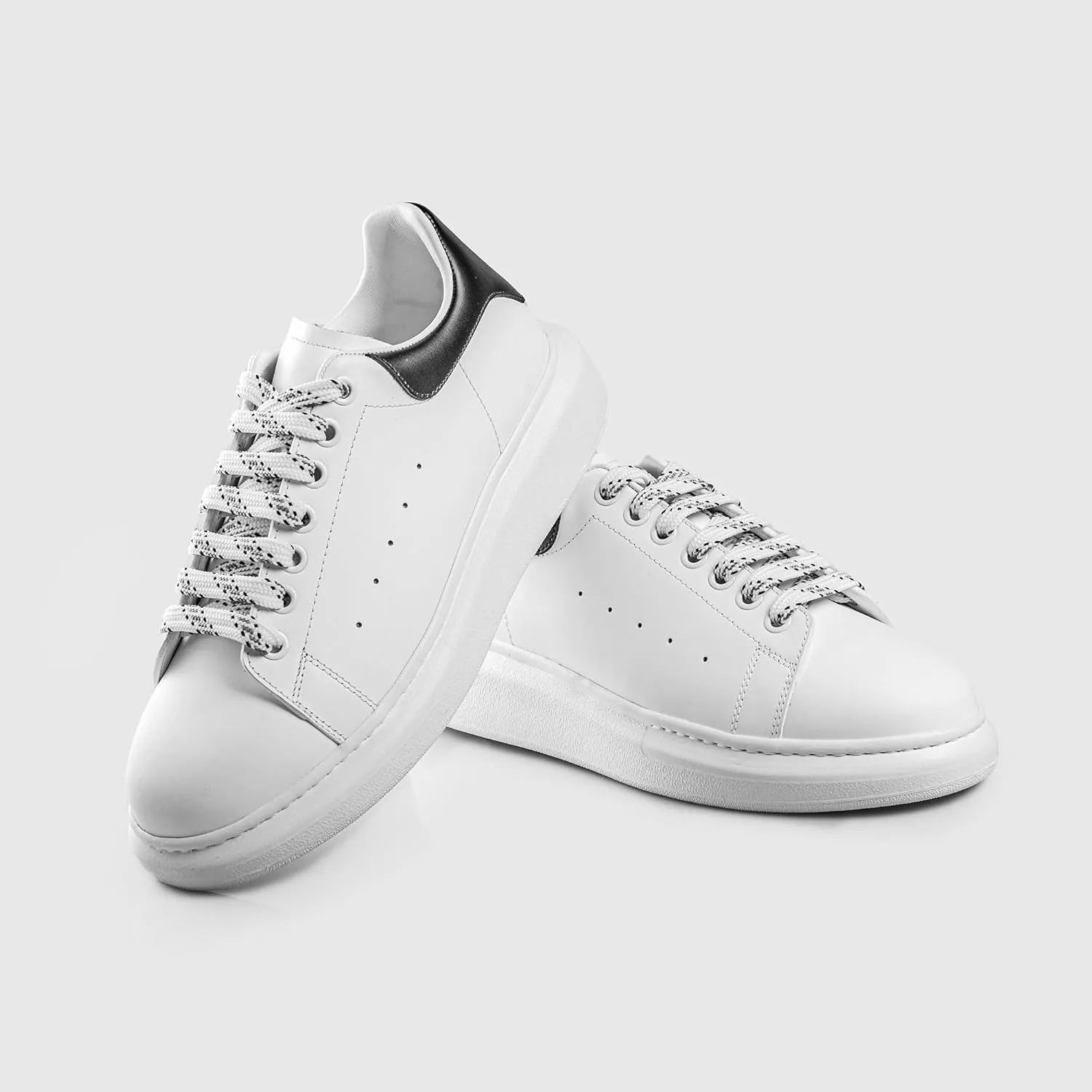 SOLL Queen Men's Sneakers | Leather Perforated Oversized Thick Sole
