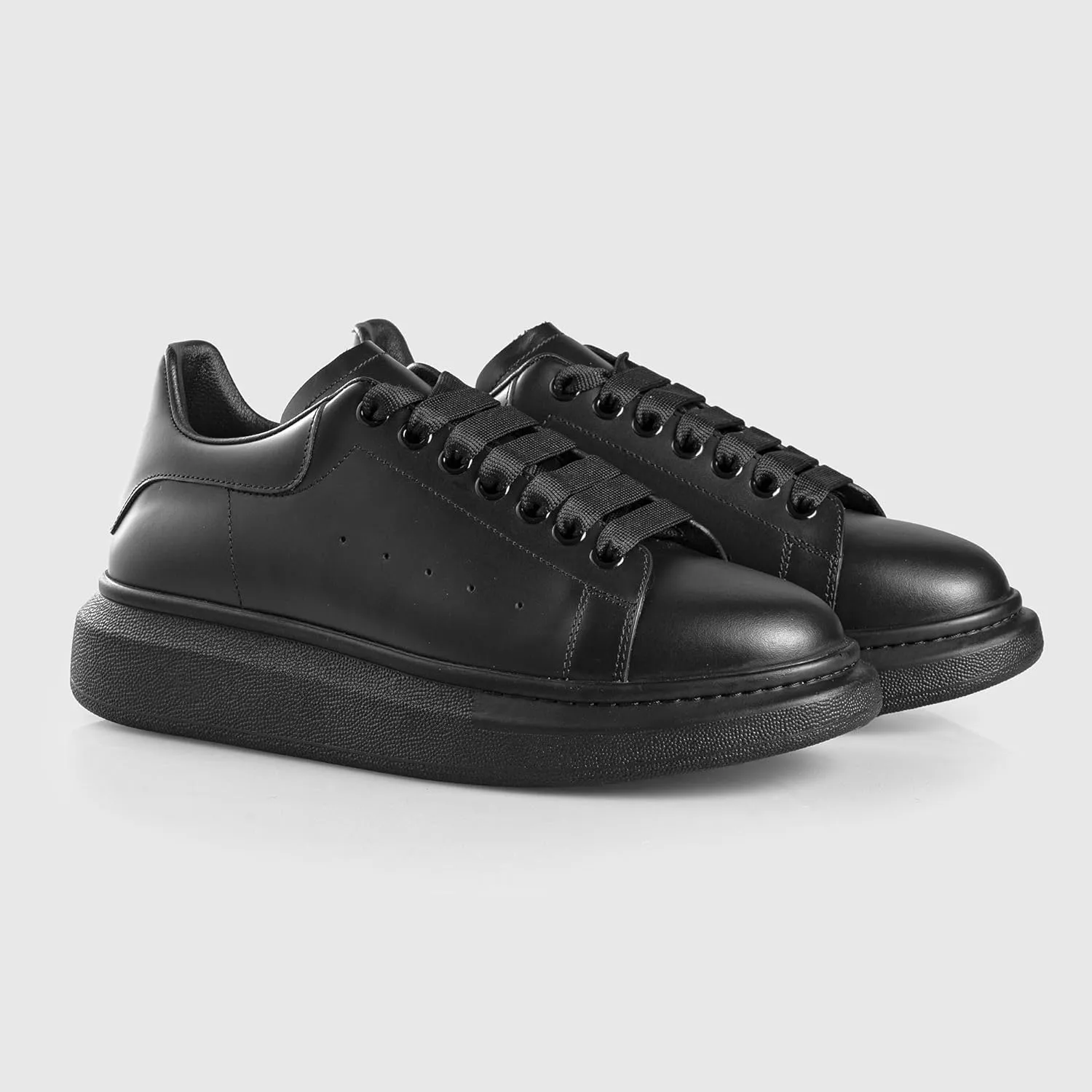 SOLL Queen Men's Sneakers | Leather Perforated Oversized Thick Sole