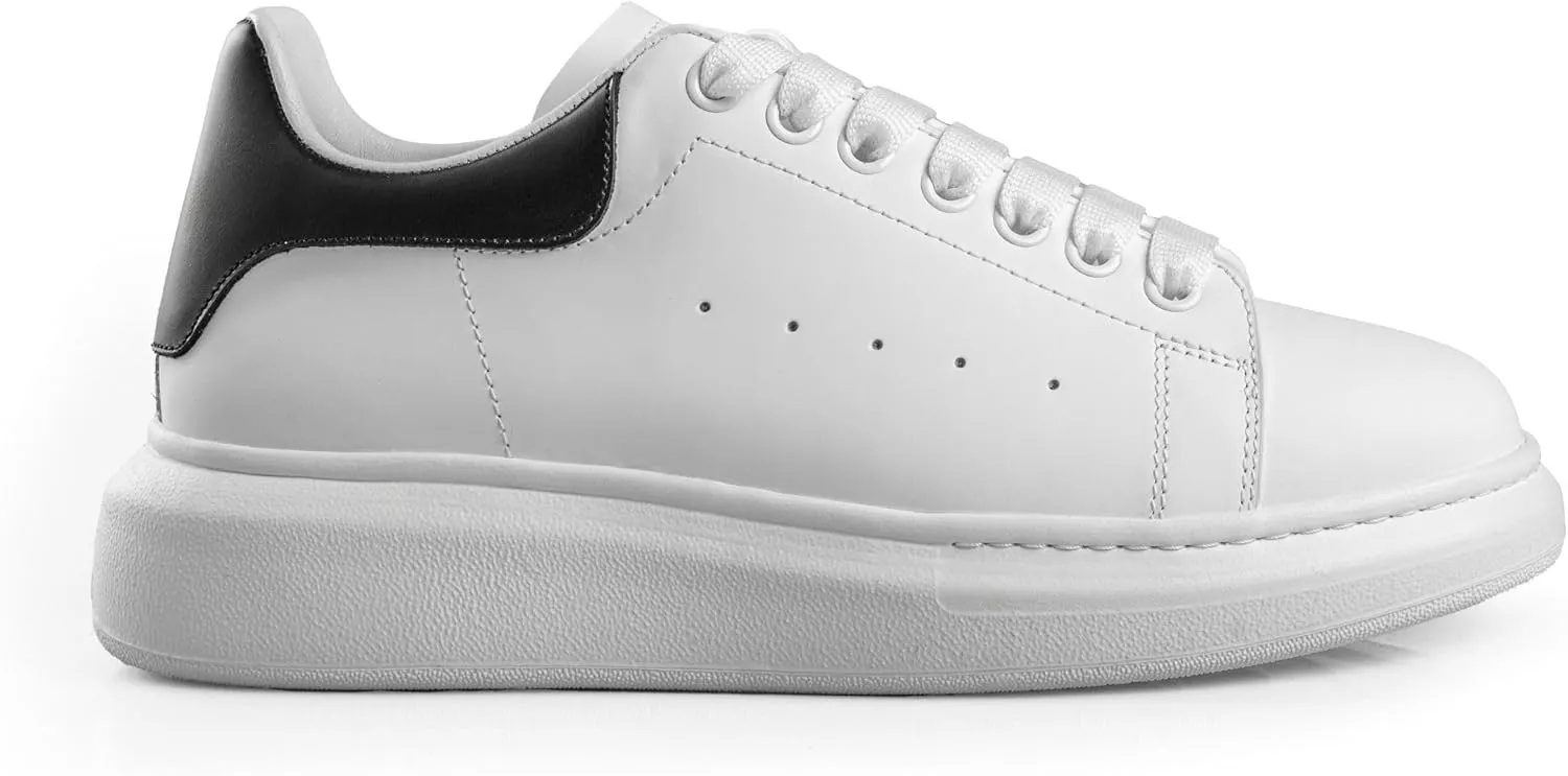 SOLL Queen Men's Sneakers | Leather Perforated Oversized Thick Sole