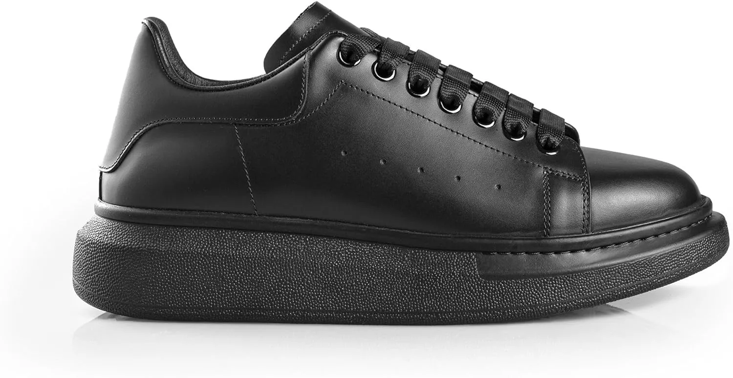 SOLL Queen Men's Sneakers | Leather Perforated Oversized Thick Sole