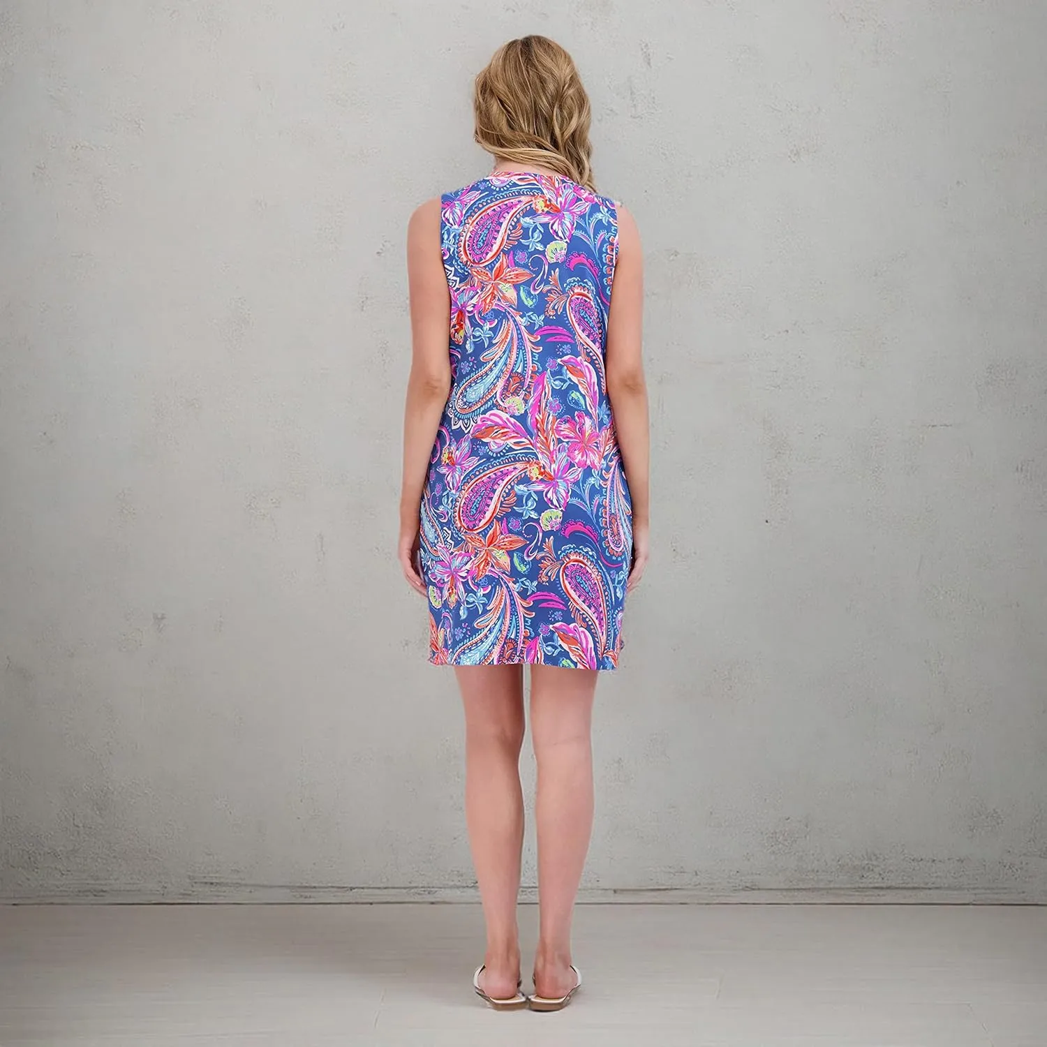 Stella Parker Women's UPF Summer Casual Lightweight Travel Outfit, Resort Wear Sundress for Beach, Vacation and Easter Dress