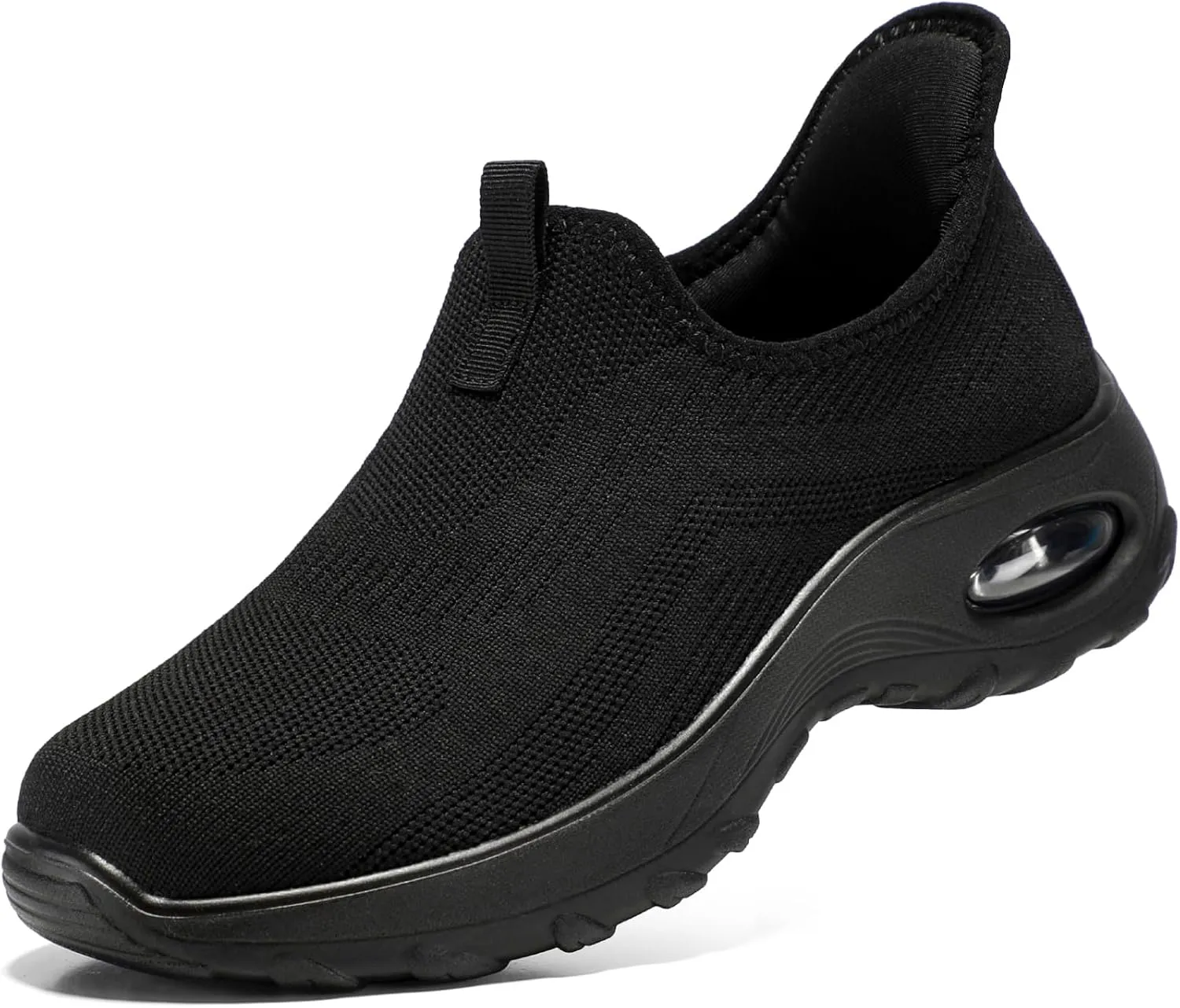 STQ Walking Shoes Women Slip On Sneakers Air Cushion Comfortable Breathable Lightweight Mesh Shoes Shock Absorbing Design Ideal for Plantar Fasciitis All Day Standing