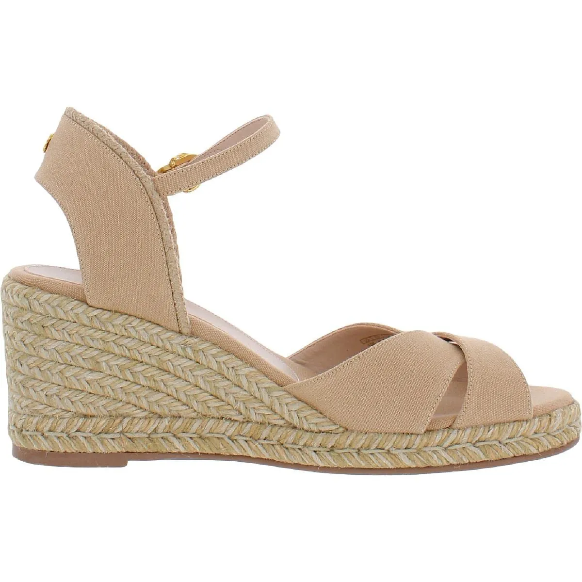 Stuart Weitzman Mirela II Espadrille Wedge Adobe/Natural 5 B