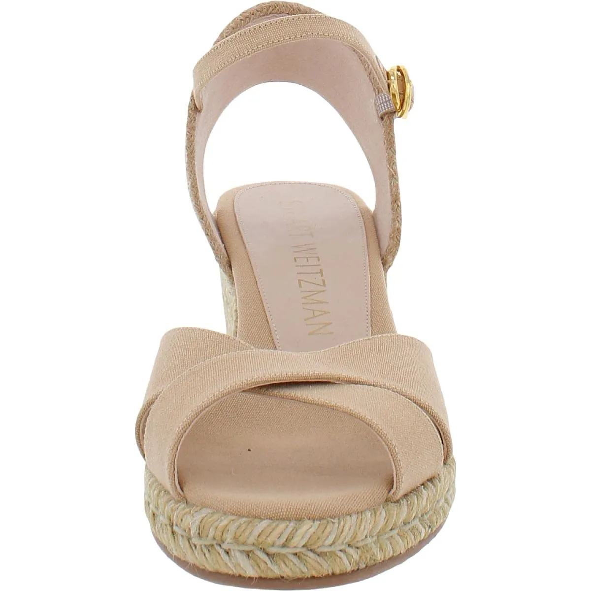 Stuart Weitzman Mirela II Espadrille Wedge Adobe/Natural 5 B