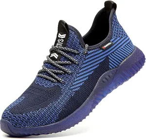 SUADEX Steel Toe Shoes for Men Women Indestructible Steel Toe Sneakers Lightweight Work Safety Shoes Puncture Proof Composite Toe