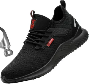 SUADEX Steel Toe Shoes for Men Women Indestructible Steel Toe Sneakers Lightweight Work Safety Shoes Puncture Proof Composite Toe