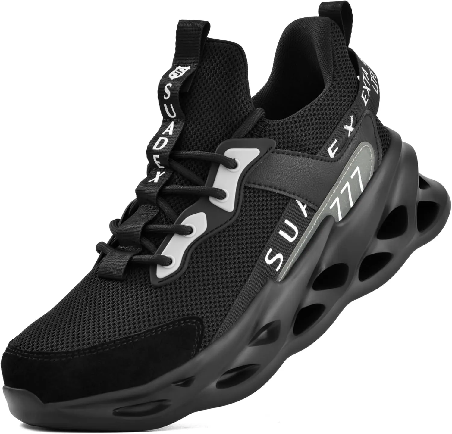 SUADEX Steel Toe Shoes for Men Women Safety Toe Work Shoes Breathable Steel Toe Sneakers Puncture Resistant