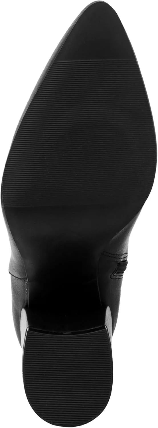 Sugar Women's Winter Chelsea Booties - Chunky High Heel, Pointed Toe, Fashion Ankle Boots-Evvie