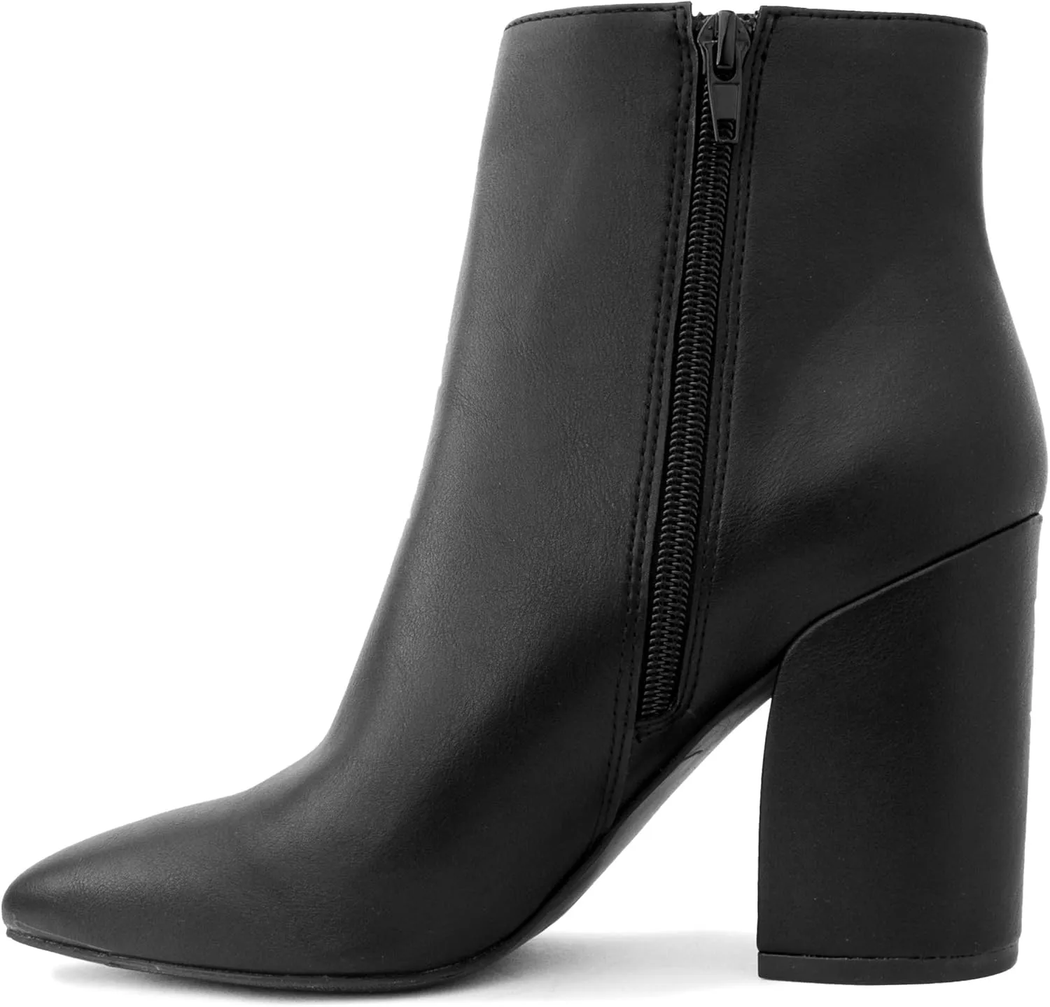 Sugar Women's Winter Chelsea Booties - Chunky High Heel, Pointed Toe, Fashion Ankle Boots-Evvie