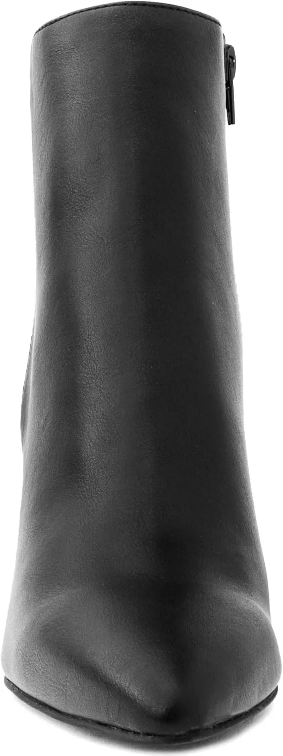 Sugar Women's Winter Chelsea Booties - Chunky High Heel, Pointed Toe, Fashion Ankle Boots-Evvie