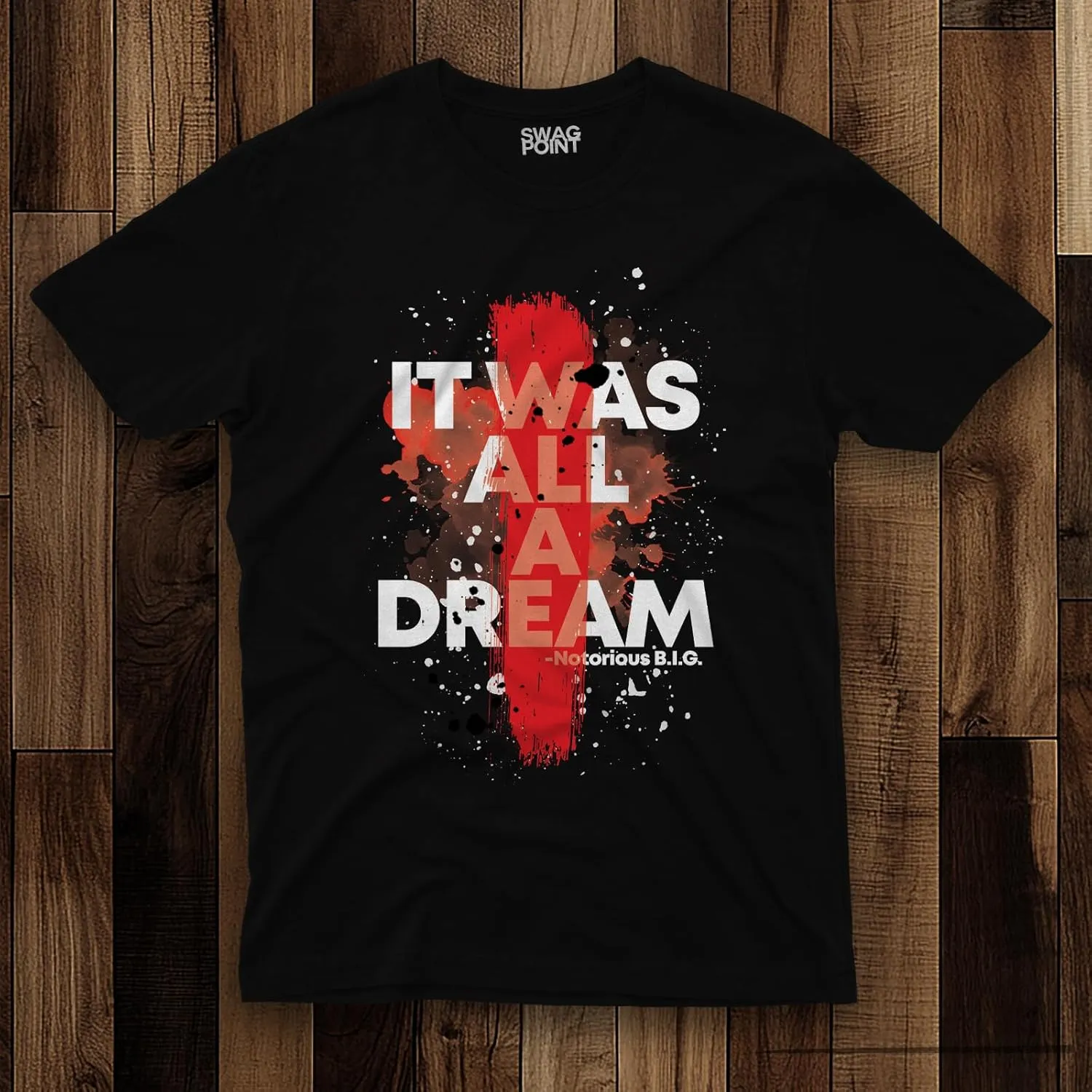 Swag Point Men’s Graphic T Shirts – 100% Cotton Casual Streetwear Hipster Hip Hop Tshirts Short Sleeve Print Tops