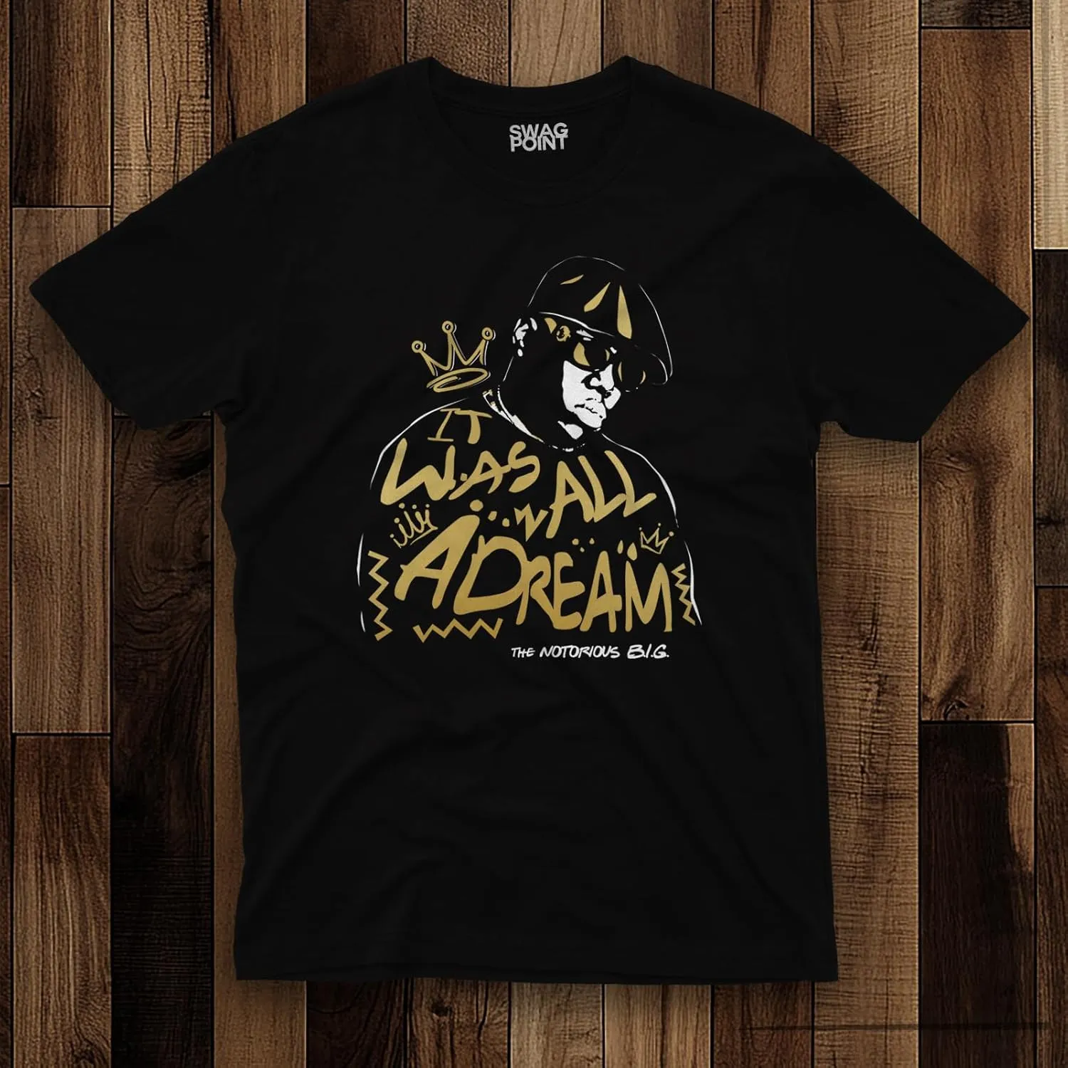 Swag Point Men’s Graphic T Shirts – 100% Cotton Casual Streetwear Hipster Hip Hop Tshirts Short Sleeve Print Tops