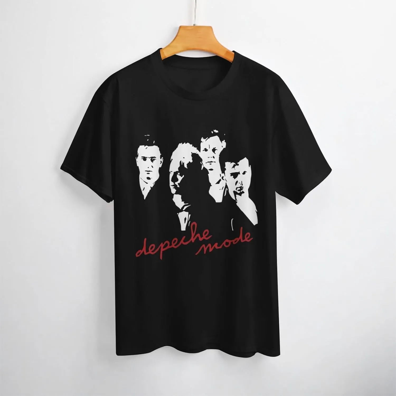 T Shirt Depeche Music Mode Fashion Womens Short Sleeve Tops Summer O-Neck Tee Black