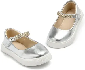 THEE BRON Toddler Shoes Girls Glitter Fashion Sneakers Sparkly Sequin Casual Shoes