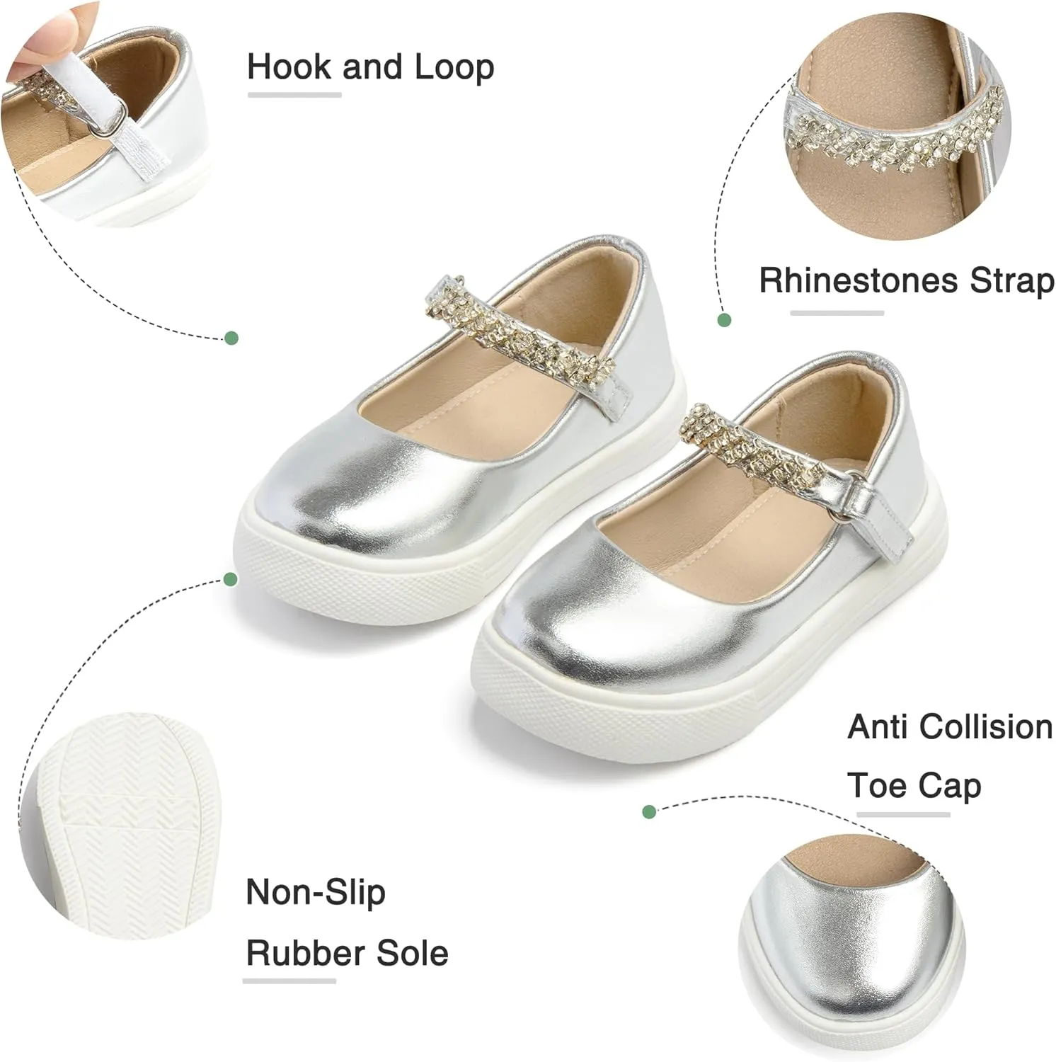 THEE BRON Toddler Shoes Girls Glitter Fashion Sneakers Sparkly Sequin Casual Shoes