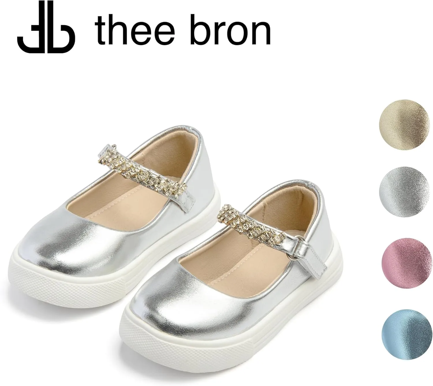 THEE BRON Toddler Shoes Girls Glitter Fashion Sneakers Sparkly Sequin Casual Shoes