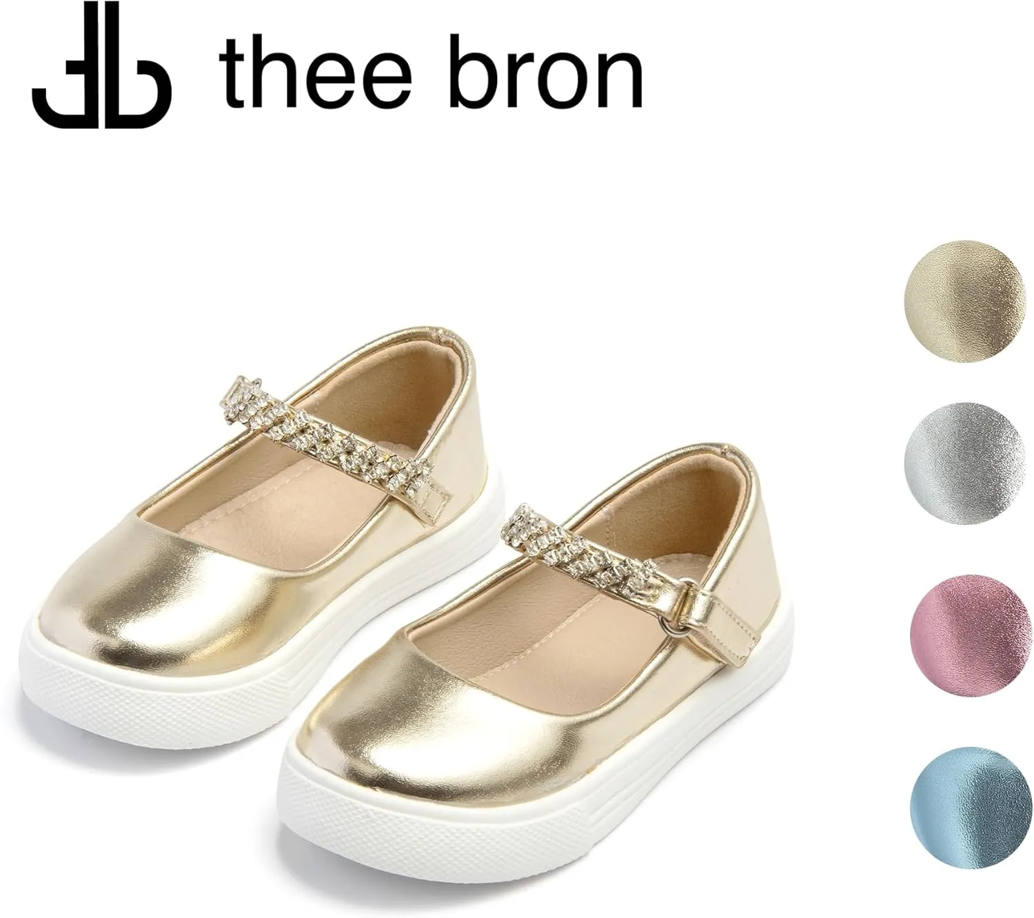 THEE BRON Toddler Shoes Girls Glitter Fashion Sneakers Sparkly Sequin Casual Shoes