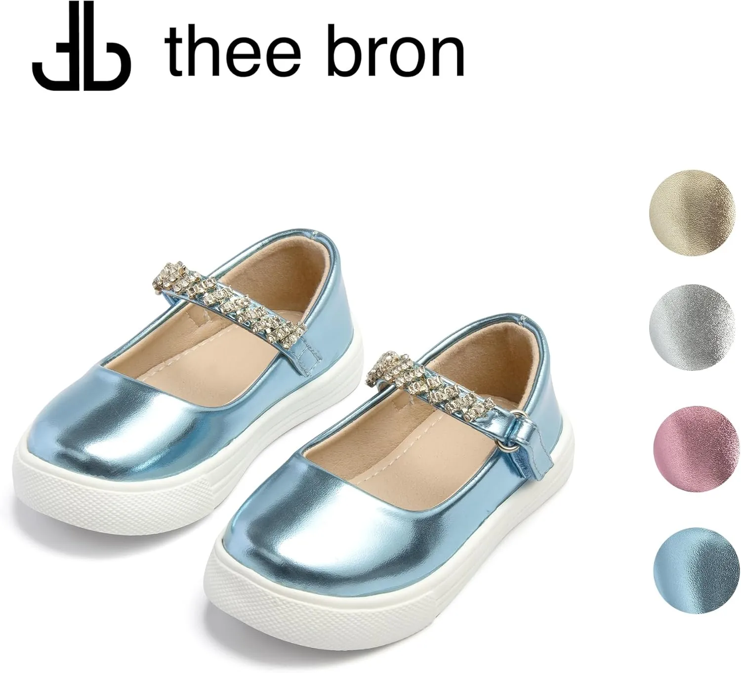 THEE BRON Toddler Shoes Girls Glitter Fashion Sneakers Sparkly Sequin Casual Shoes