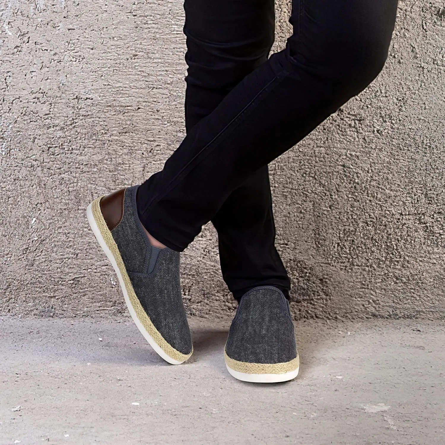 TOBER Men's Casual Slip-on Loafers Boat Shoes Non-Slip Walking Shoes Fashion Sneakers for Men Leisure Lightweight Comfortable