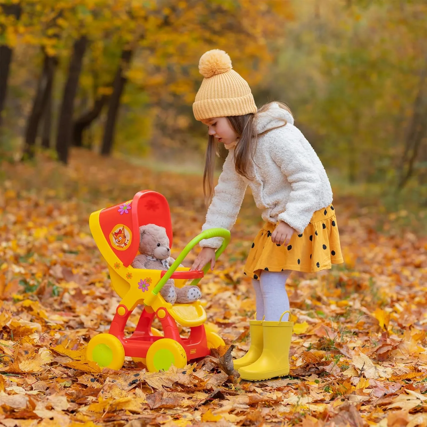 Toddler Rain Boots for Boys and Girls Waterproof Rubber Kids Rain Boots with Easy on Handles All-season