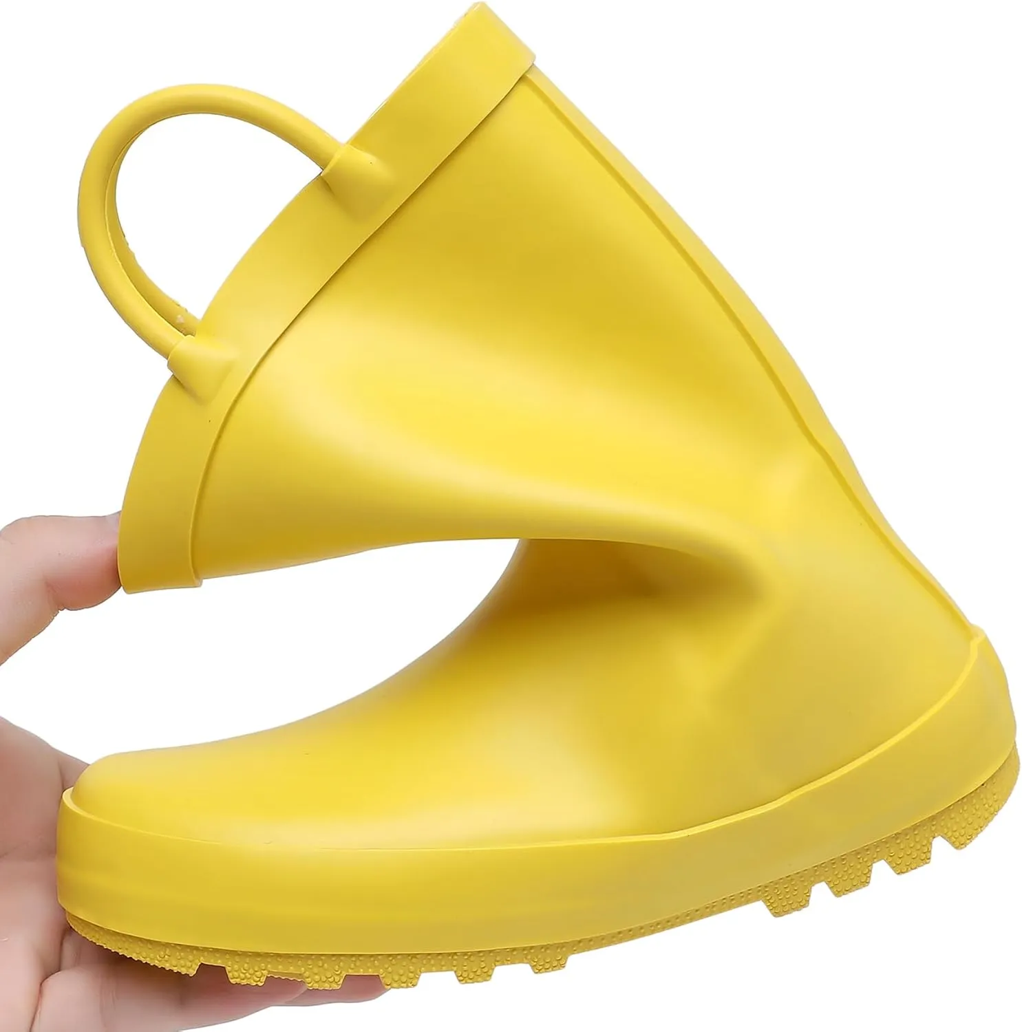 Toddler Rain Boots for Boys and Girls Waterproof Rubber Kids Rain Boots with Easy on Handles All-season