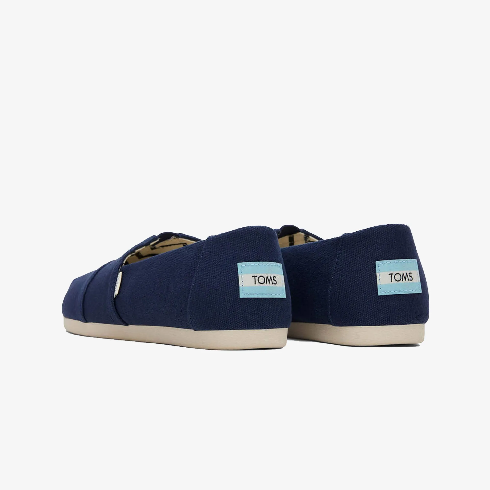 Toms | WMN'S ORGANIC COTTON DARK NAVY CANVAS SLIP ONS  { NAVY