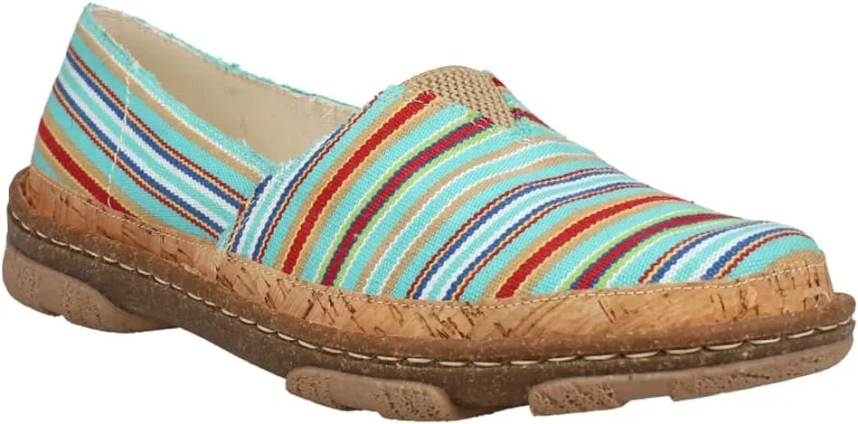 Tony Lama Womens Renata Slip On Flats Casual - Blue