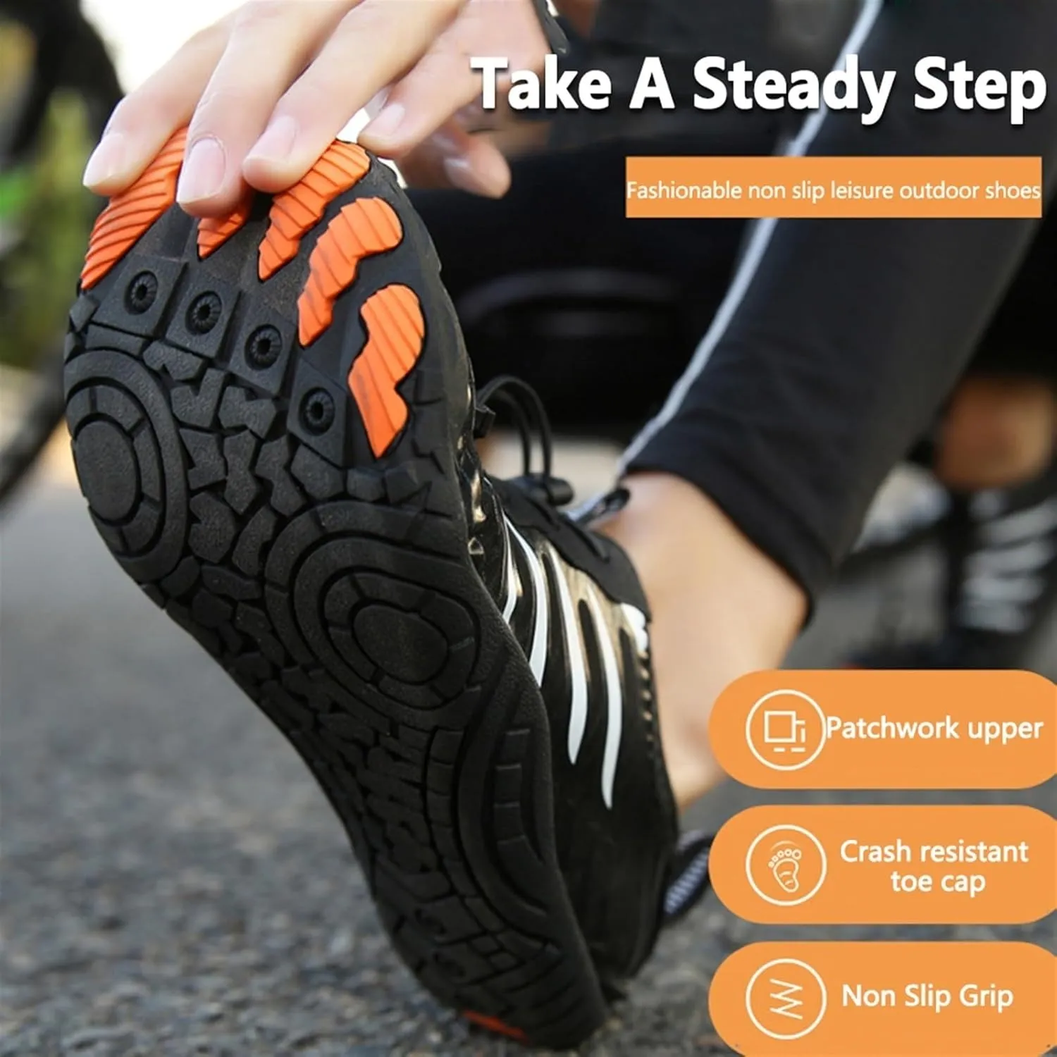 TOSOFT Beach Water Shoes For Women Men Wide Toe Anti Slip Barefoot Aqua Sneakers Hiking Trail Running Octopus Sandals Shoes