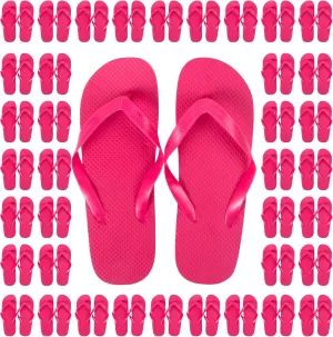 Trail maker 50 Pairs Bulk Flip Flops for Women Wedding Guests, Bnb Guests, Hotels, Pedicure Parties, and Charity Donation