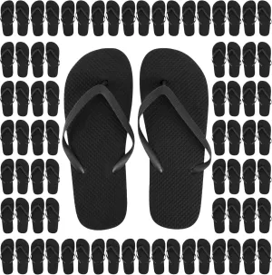 Trail maker 50 Pairs Bulk Wedding Flip Flops for Men Waterproof Wholesale Flip Flops for Men in Bulk for Wedding Guests, Bnb Guests, Hotels, and Charity Donation