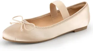 Trary Ballet Flats for Women, Mary Jane Shoes Women, Women's Flats, Round Toe Flats Shoes Women, Comfortable Flats Shoes for Women, Cute Bowknot Dress Shoes, Elastic Straps Mary Janes for Women