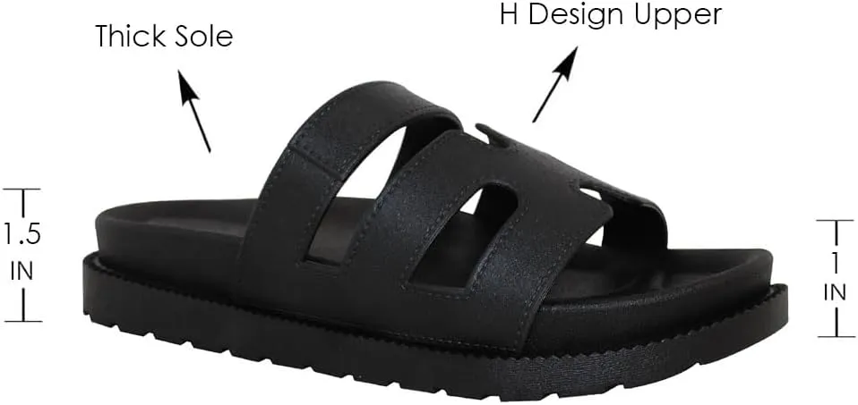 TRENDSUP Gino-24 Comfortable Flat Sandals for Women