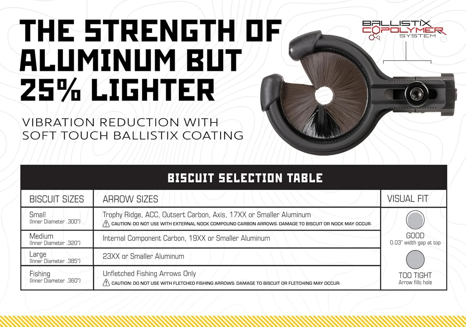 Trophy Ridge Whisker Biscuit Original Archery Arrow Rest, Ambidextrous