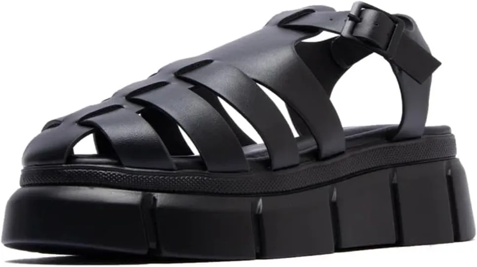 TruFox Women's Platform Fisherman Sandal Comfort Adjustable Ankle Strap
