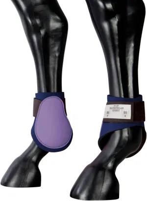Two Tone Fetlock Boots with Soft Lining and Double Velcro Fastening, Sizes Full and Pony and in 6 Different Colours