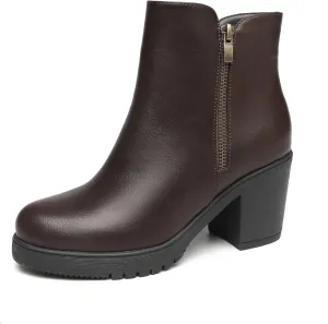 TYNDALL Women's Low Heel Platform Chunky Heel Ankle Boots Booties for Women