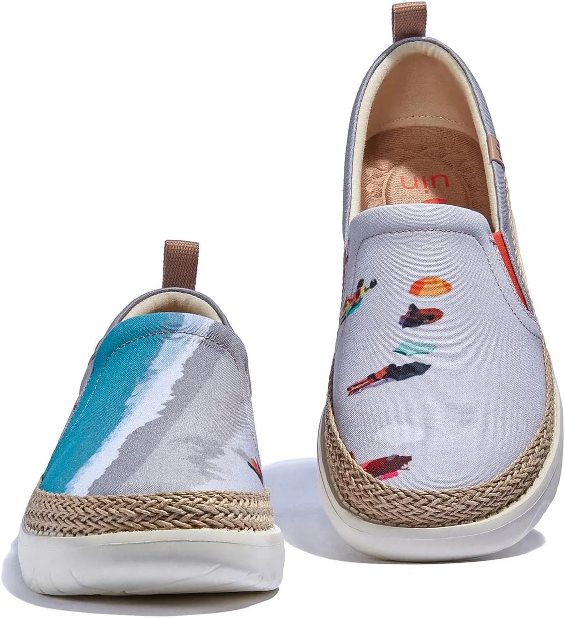 UIN Men's Art Painted Loafers Slip On Casual Travel Shoes Lightweight Comfort Walking Fashion Sneaker Tarragona Series
