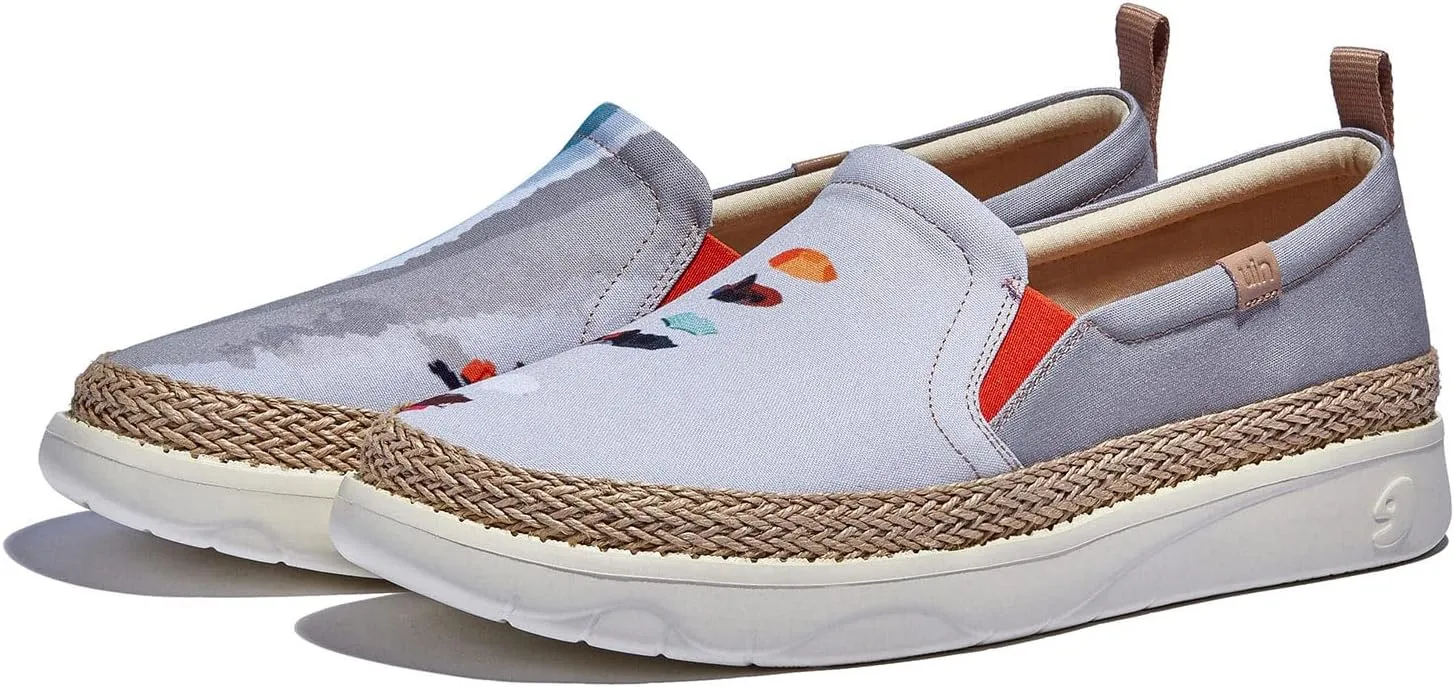 UIN Men's Art Painted Loafers Slip On Casual Travel Shoes Lightweight Comfort Walking Fashion Sneaker Tarragona Series