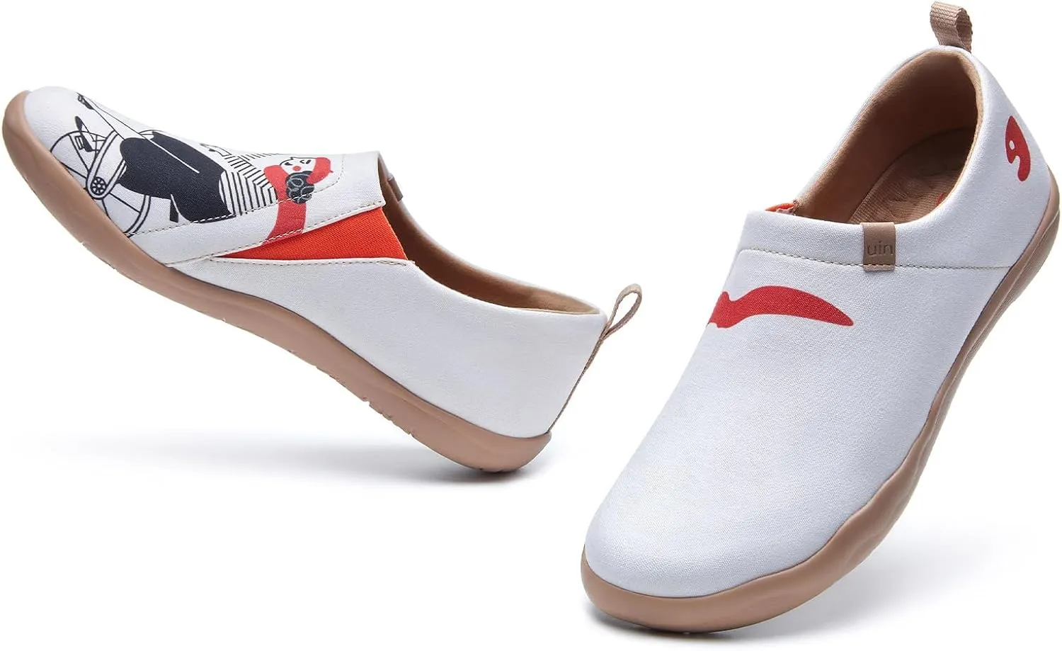 UIN Women's Art Painted Travel Shoes Slip On Loafers Comfort Lightweight Sneakers Toledo Ⅰ Destination
