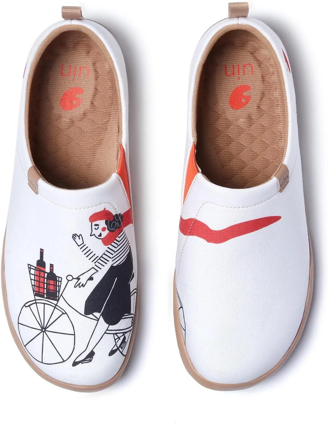 UIN Women's Art Painted Travel Shoes Slip On Loafers Comfort Lightweight Sneakers Toledo Ⅰ Destination