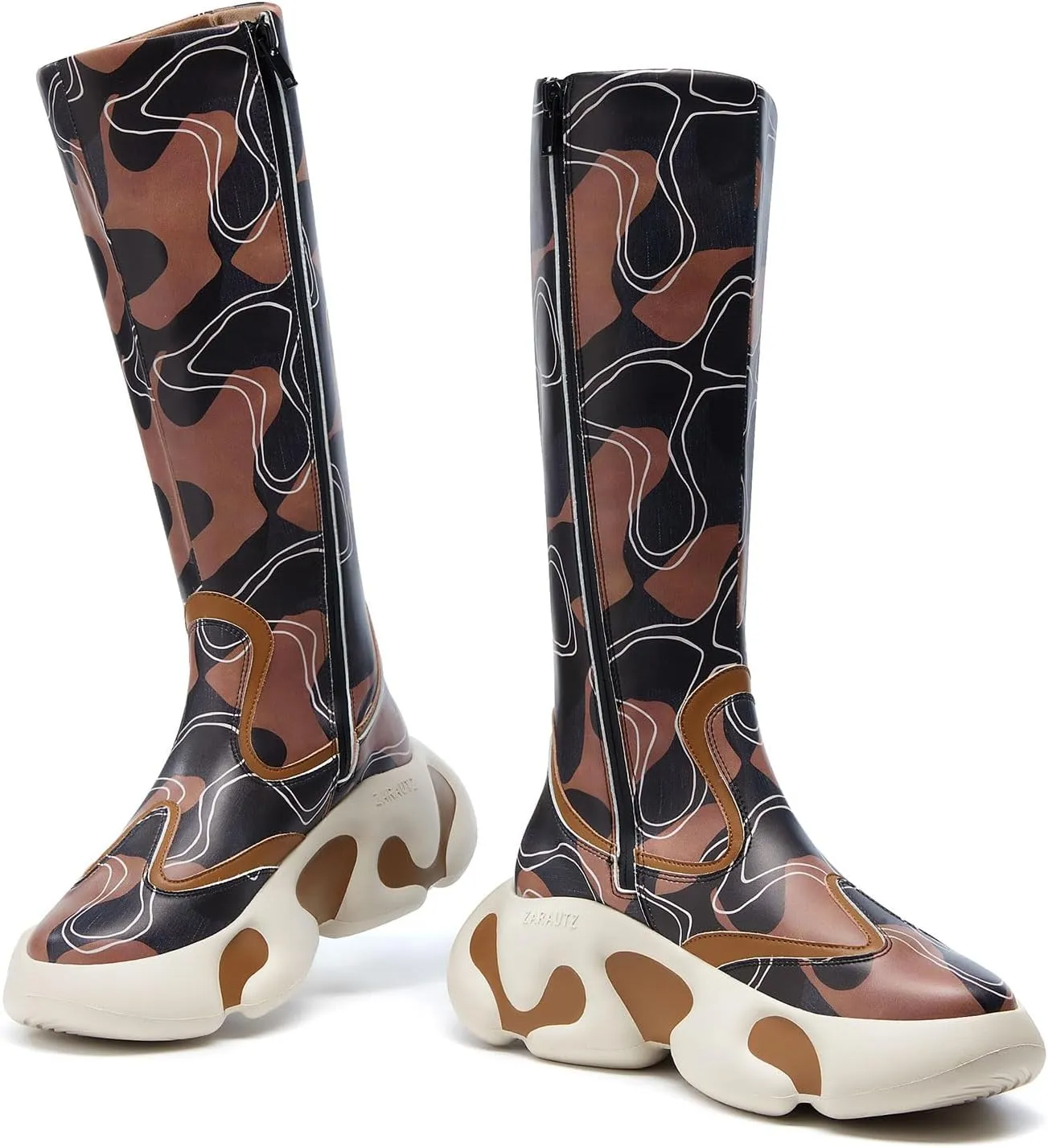 UIN Women's Boots Platform Chunky Fashion Walking Shoes Zarautz