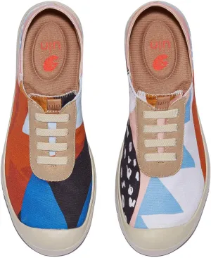 UIN Women's Fashion Sneakers Lightweight Walking Casual Slip Ons Loafers Comfortable Art Painted Travel Shoes Cadiz