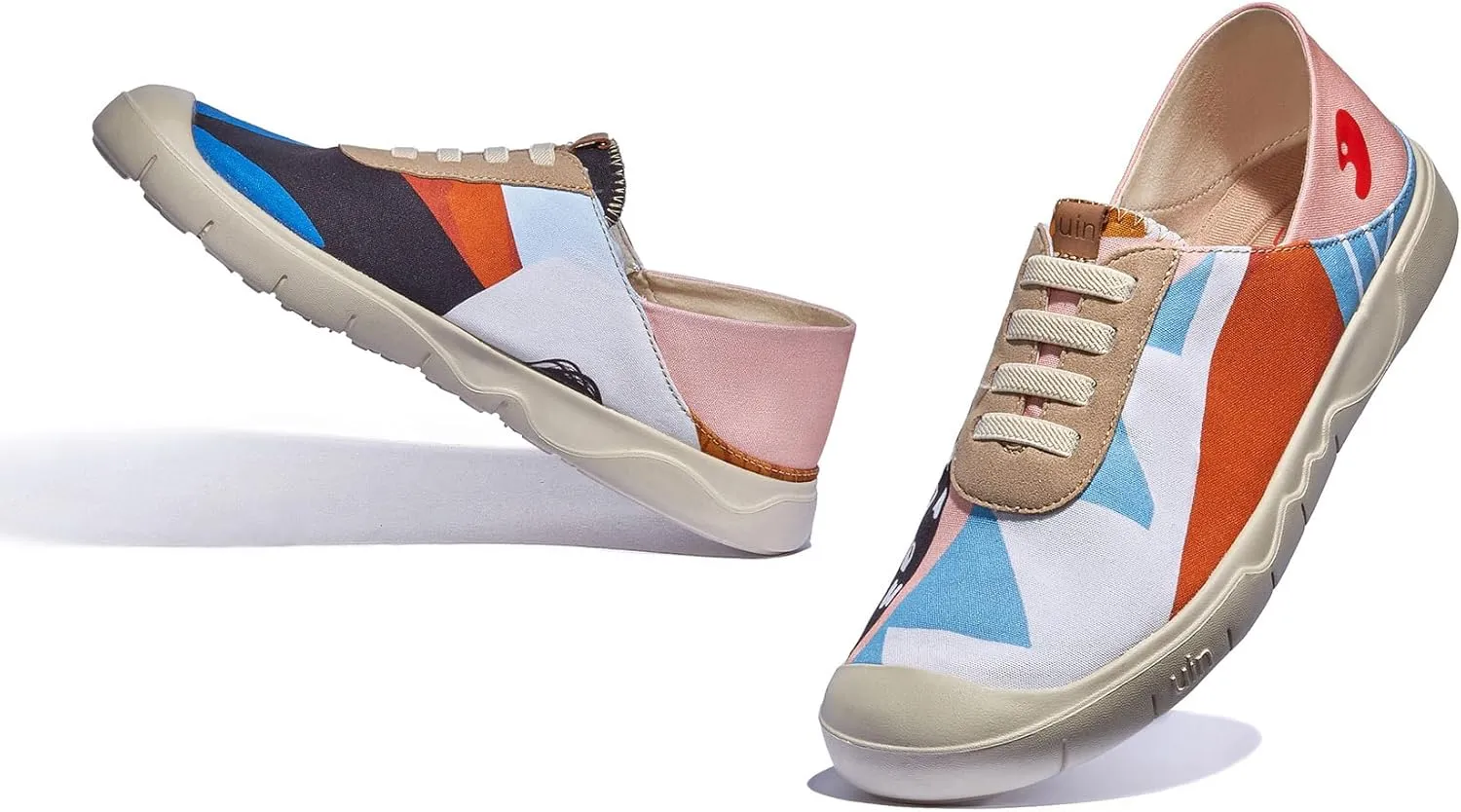 UIN Women's Fashion Sneakers Lightweight Walking Casual Slip Ons Loafers Comfortable Art Painted Travel Shoes Cadiz