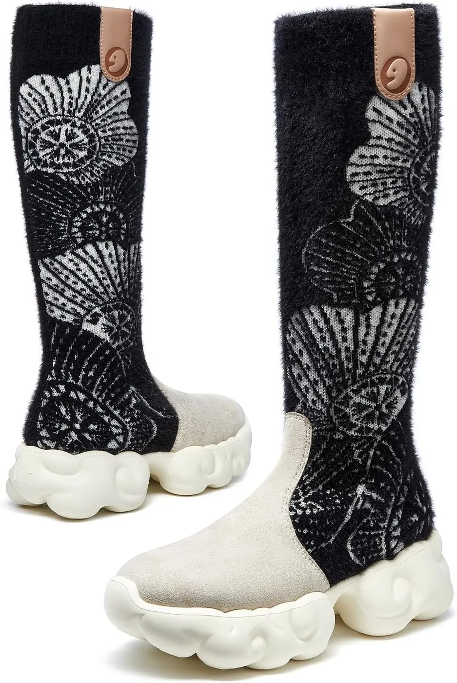 UIN Women's Platform Fashion Boots Comfortable Chunky Art Travel Shoes Cloud Series